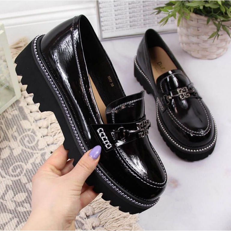 Scarpa laccata nera W S.Barski nero 1