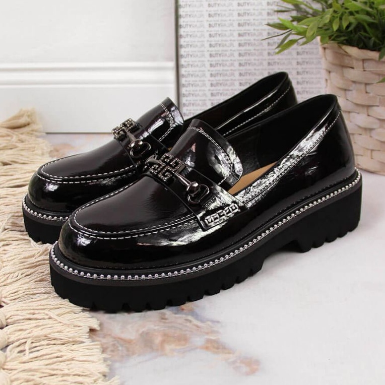 Scarpa laccata nera W S.Barski nero 2