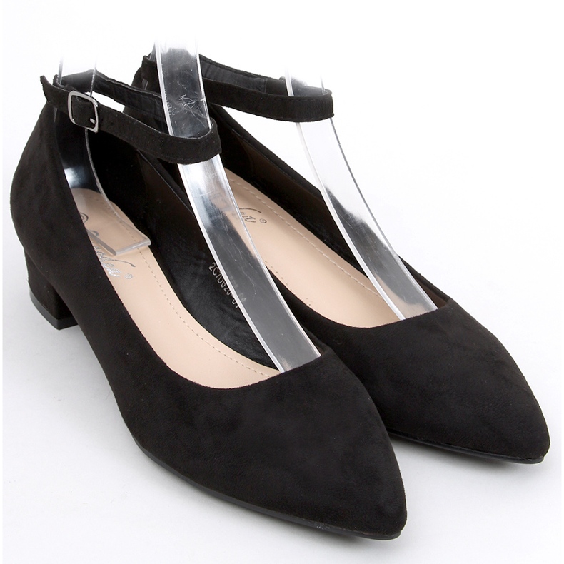 Décolleté Bellis nere con tacco basso nero 1