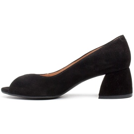 Marco Shoes Décolleté in camoscio nero con tacco stabile 2