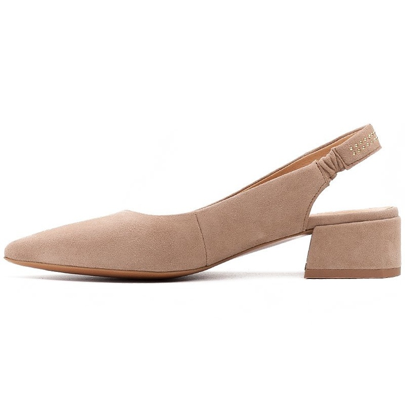 Marco Shoes Sandalo in camoscio beige con jais decorativi 2