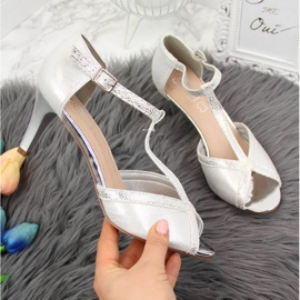 Eleganti sandali open toe silver W Filippo 1
