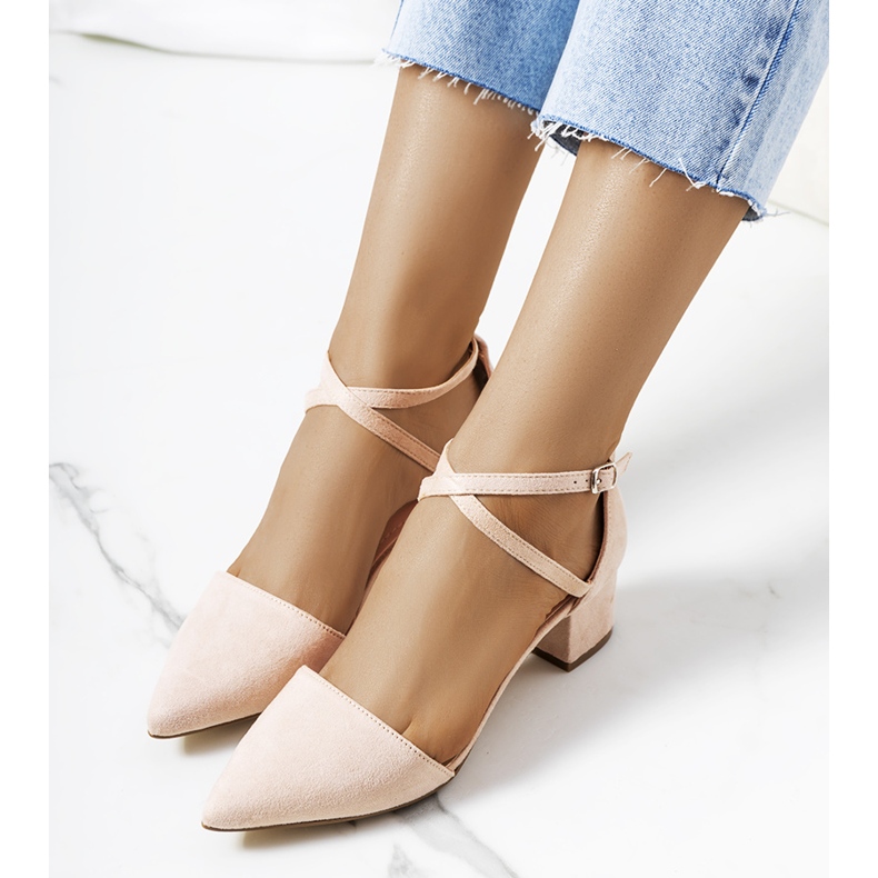 Décolleté beige sul palo Hyde 1
