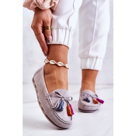 PS1 Mocassini da donna in camoscio grigio Wilessa 1