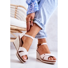 PS1 Sandali con zeppa da donna Beige Veenus 2