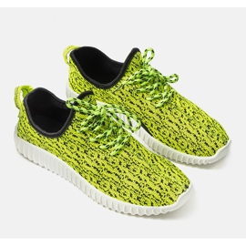 Sneakers Bekking da uomo di colore verde neon nero 1