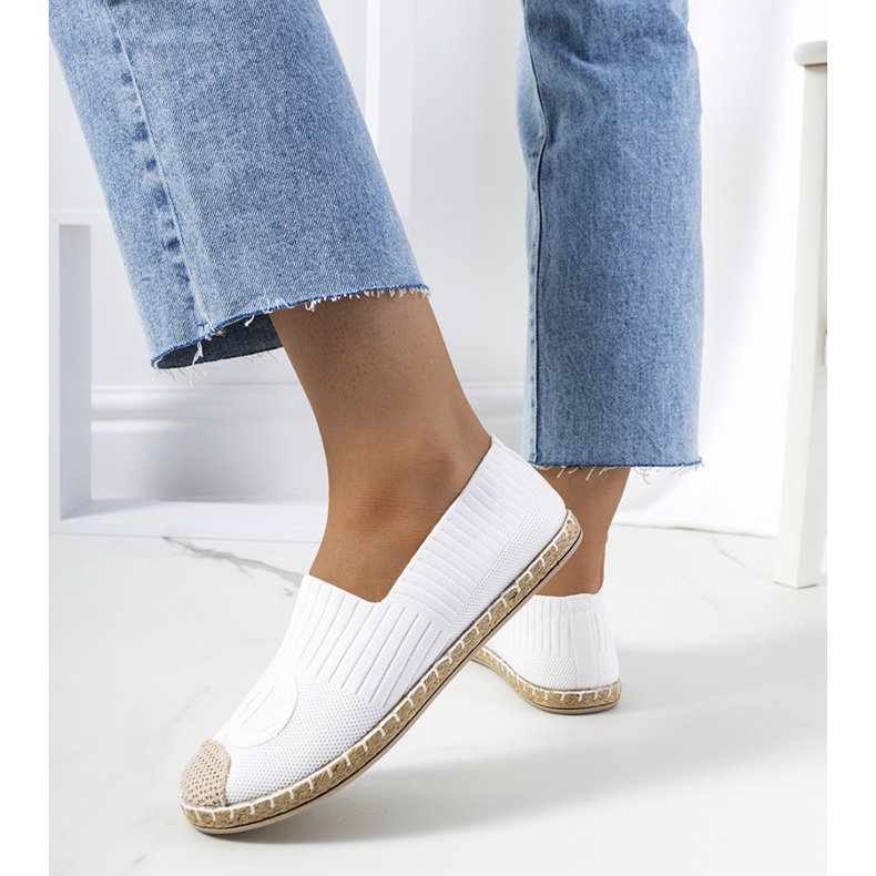 Espadrillas bianche da donna di Dean bianca 1