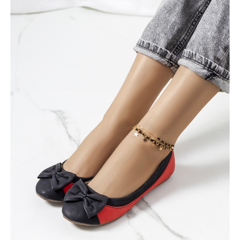 Ballerine nere con fiocco Eske nero 1