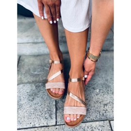 Sandali espadrillas oro Katia Champagne rosa 1