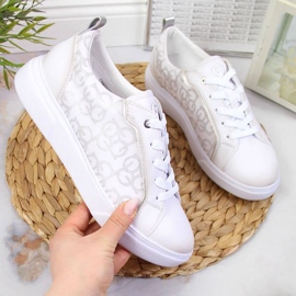 Sneakers bianche Bugatti W JJ253151 beige bianca d'oro 1