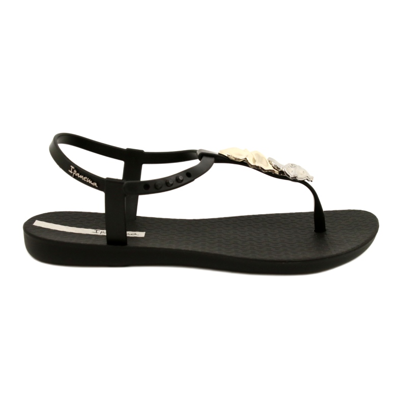 Infradito con Decoro Ipanema 83182 nero 23526 d'argento d'oro 1