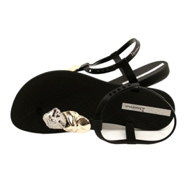 Infradito con Decoro Ipanema 83182 nero 23526 argento d'oro 5