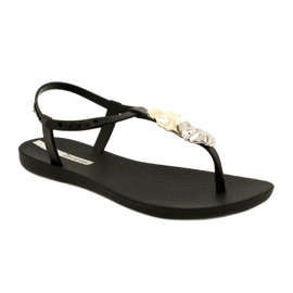 Infradito con Decoro Ipanema 83182 nero 23526 d'argento d'oro 2