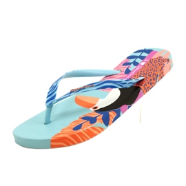 Infradito Tukan Ipanema 26635 Blu / Arancio arancia rosa 4