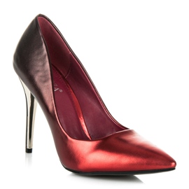 Vinceza Tacco sfumato bordeaux rosso 1