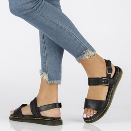 Sandali in pelle Filippo DS2040/22 Bk nero 1