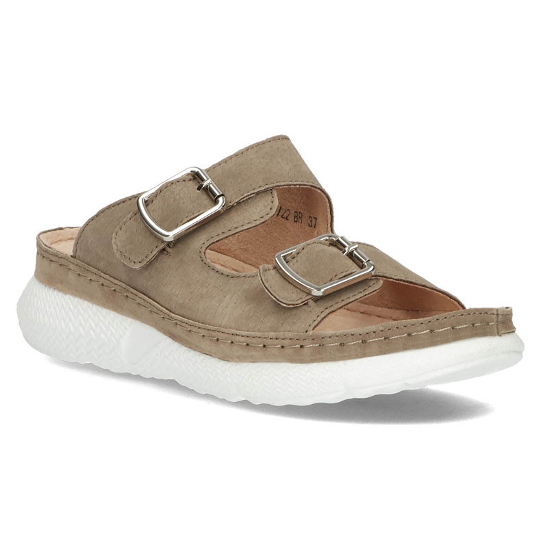 Ciabatte in pelle Filippo DK3516/22 Br marrone 1
