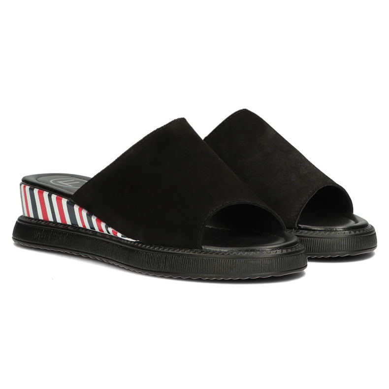 Ciabatte in pelle Filippo DK3615/22 Bk nere nero 2
