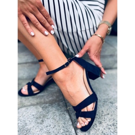 Sandali con tacco Moly Blue blu navy 1