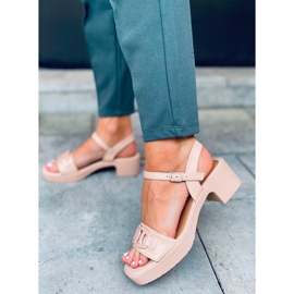 Sandali con tacco alto di Sharon Nude beige 1
