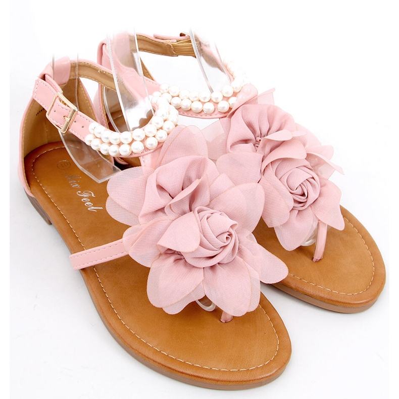 Sandali con perle Debby Pink rosa 2