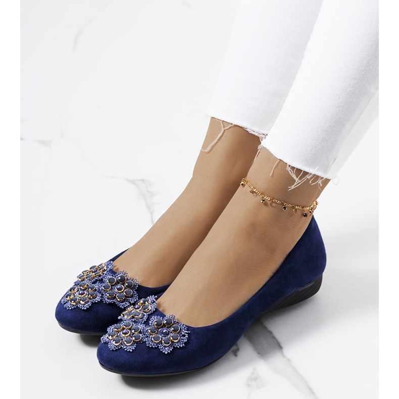 Ballerine Ditte da donna blu navy 1