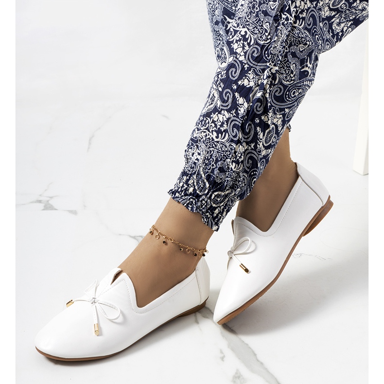 Mocassini bianchi Carlsen bianca 1