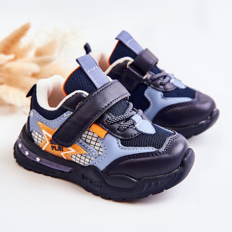 PJ2 Scarpe sportive leggere da bambino Mobby blu navy 1