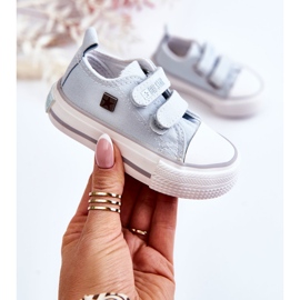 Sneakers da Bambino con Velcro Big Star HH374204 Blu 1