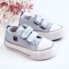 Sneakers da Bambino con Velcro Big Star HH374204 Blu 2
