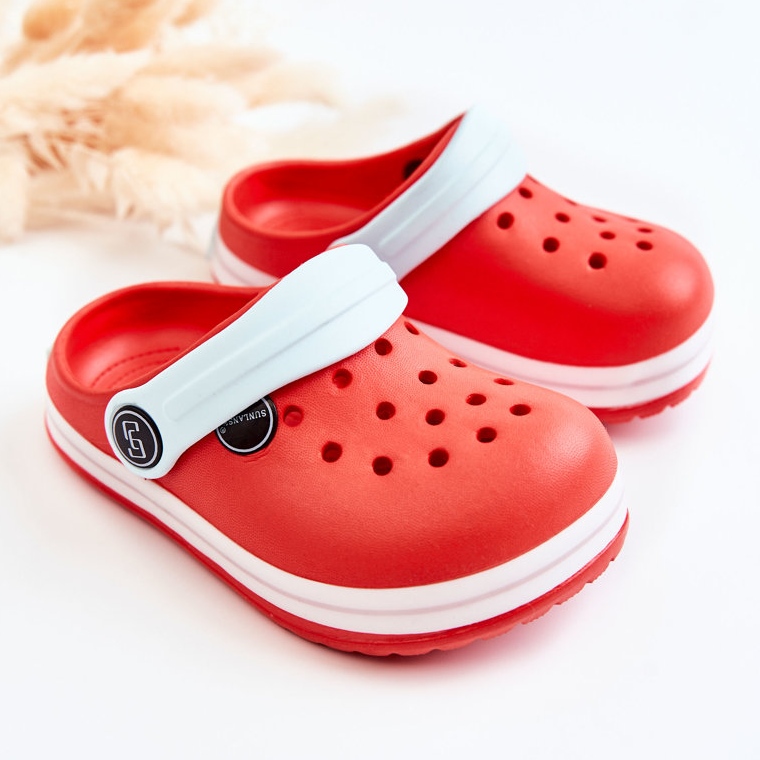 Comode pantofole per bambini Crocs Red Colly rosso 2