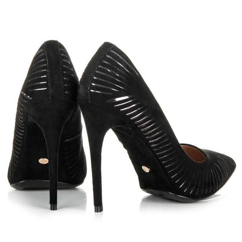 Seastar Décolleté in suede lucido nero 2