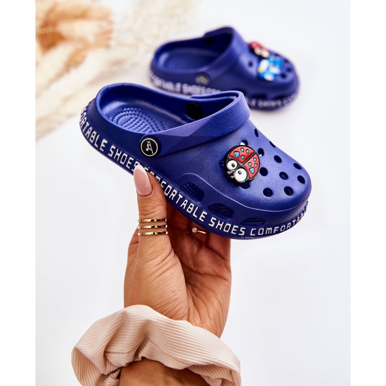 BM Ciabatte Leggere Per Bambini Crocs Con Decorazione Bertis Blu Navy 1
