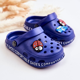 BM Ciabatte Leggere Per Bambini Crocs Con Decorazione Bertis Blu Navy 2