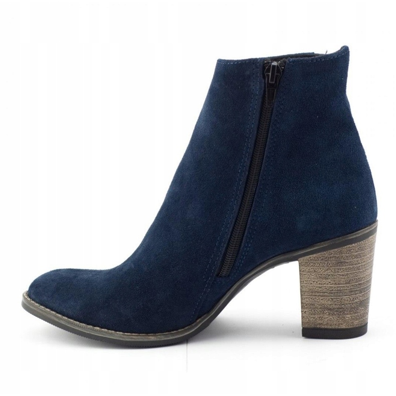 Olivier Sara Stivali blu navy con tacco alto 1