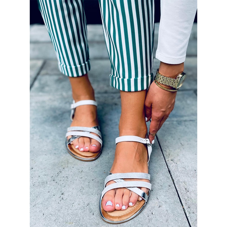 Sandali da donna Celia White bianco 2