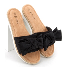 Espadrillas con fiocco Viola Black nero 2