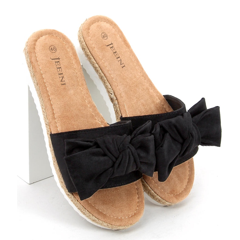 Espadrillas con fiocco Viola Black nero 2