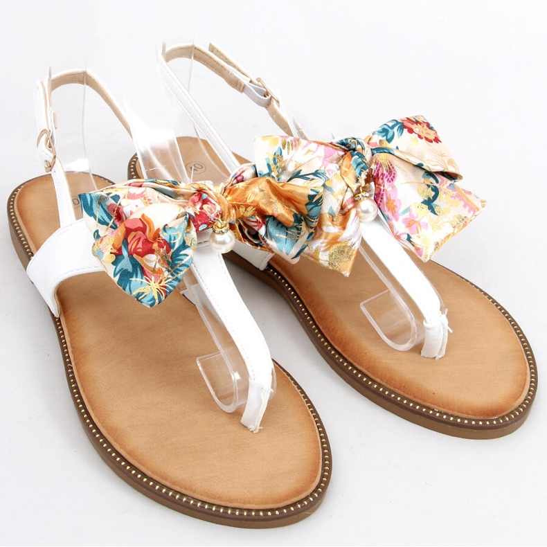 Infradito con fiocco Odette White bianco 1