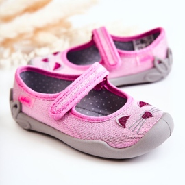 BEFADO S.A. Ciabatte Ballerina Befado Cats 114X451 Rosa-Grigio 1