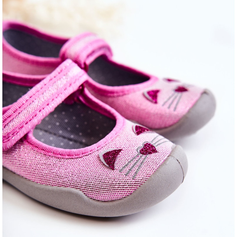 BEFADO S.A. Ciabatte Ballerina Befado Cats 114X451 Rosa-Grigio 2