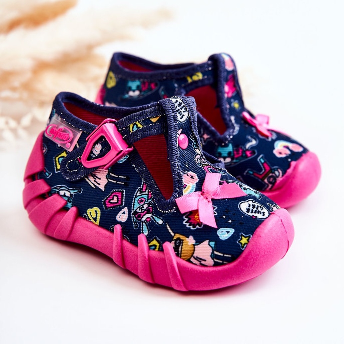 BEFADO S.A. Ciabatte Befado Supergirl con fiocco 110P456 blu navy 2