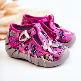 BEFADO S.A. Ciabatte Befado Supergirl Con Fiocco 110P457 Rosa-Grigio 1