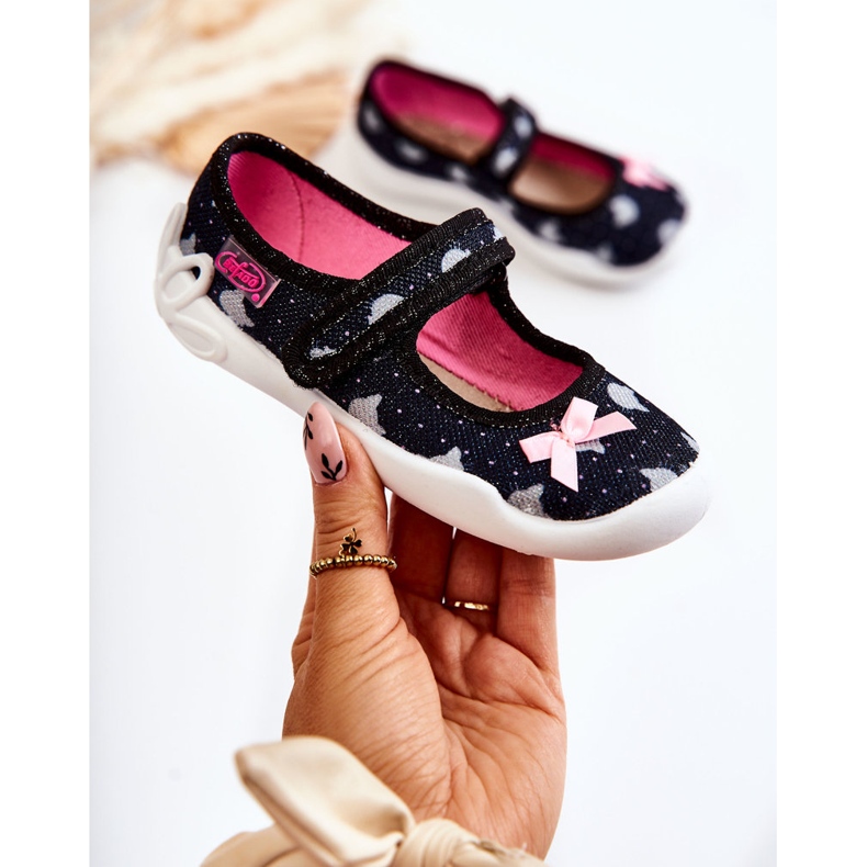 BEFADO S.A. Ciabatte Ballerina Bambini Befado Con Fiocco 114X481 Blu Navy 1