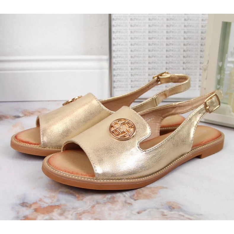 Sandali con ornamento dorato W Filippo d'oro 2