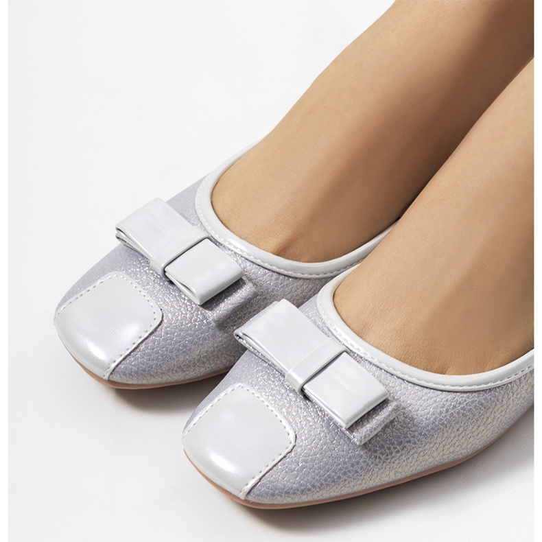 Ballerine lucide grigie Rikke grigio 1