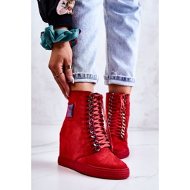 Sneakers da Donna Lu Boo Con Catene Suede Multi-Red Monica rosso 1