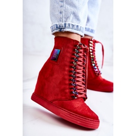 Sneakers da Donna Lu Boo Con Catene Suede Multi-Red Monica rosso 2