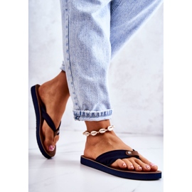 Materiale infradito da donna Big Star JJ274A346 Navy Blue blu navy 2