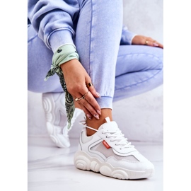 Sneakers Da Donna Scarpe Sportive Con Maglia Sallis Bianca 1